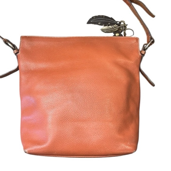 Dooney & Bourke Leather Crossbody Bag With Charms Terracotta - Picture 6 of 15